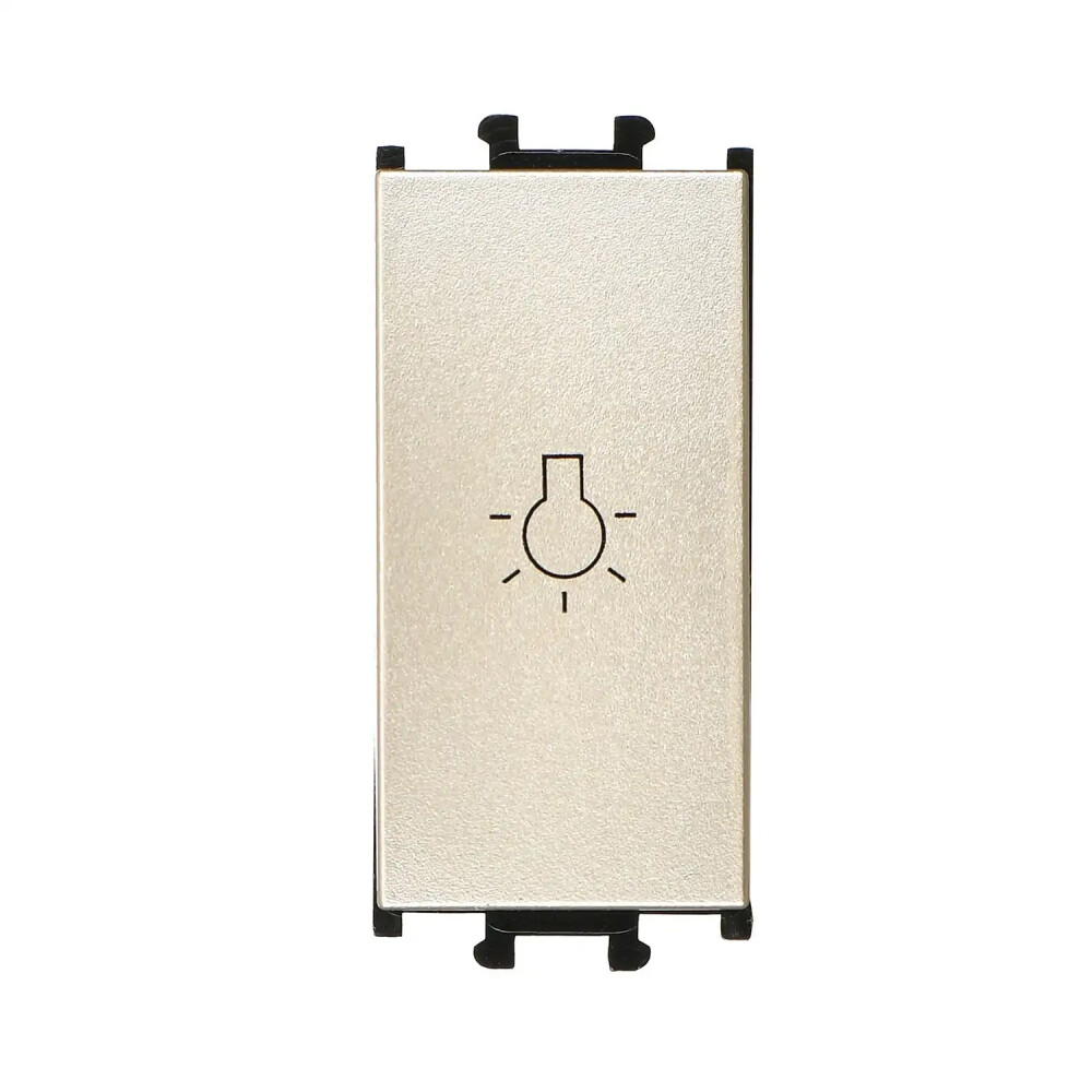 Domino Liht, 1M, Metalik Bej (Mekanizma + Tuş/Kapak) - Günsan Elektrik