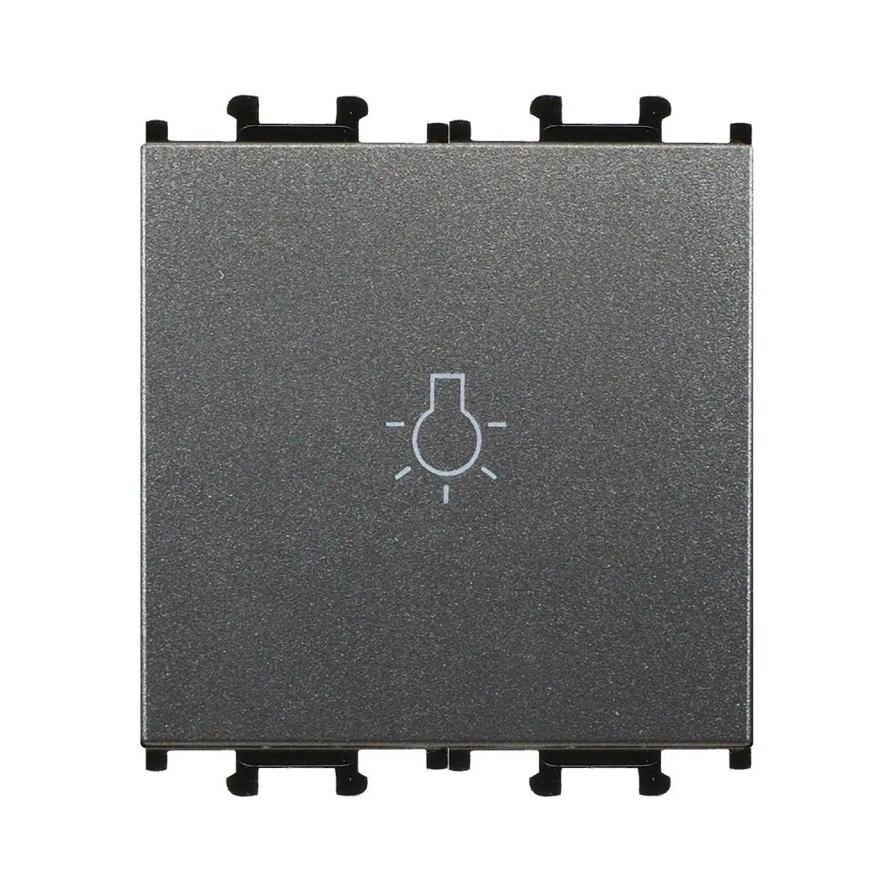 Domino Liht Geniş, 2M, Füme (Mekanizma + Tuş/Kapak) - Günsan Elektrik