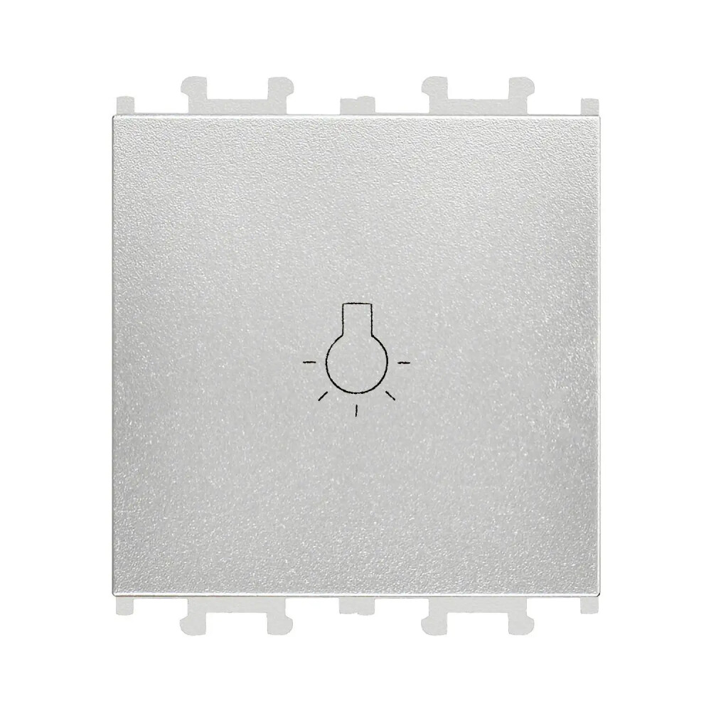 Domino Liht Geniş, 2M, Gümüş (Mekanizma + Tuş/Kapak) - Günsan Elektrik