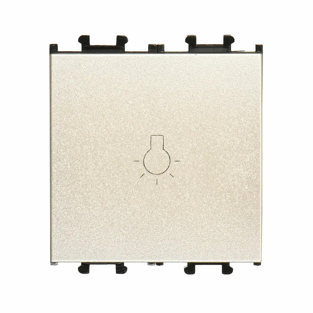 Domino Liht Geniş, 2M, Metalik Bej (Mekanizma + Tuş/Kapak) - Günsan Elektrik