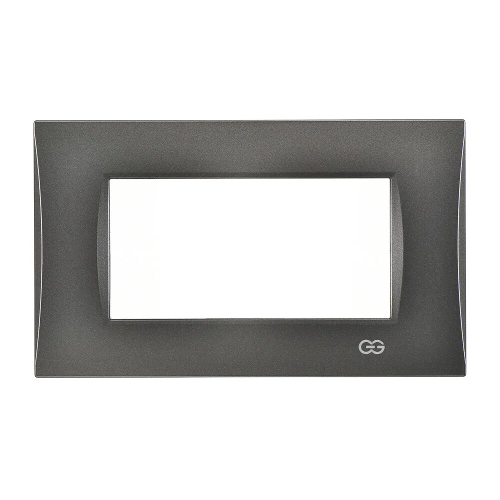 Domino Mode Dörtlü Çerçeve, 4M, Füme - Günsan Elektrik