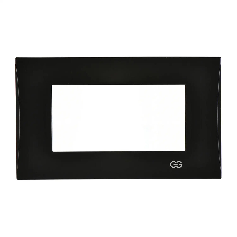 Domino Mode Dörtlü Çerçeve, 4M, Metalik Siyah - Günsan Elektrik