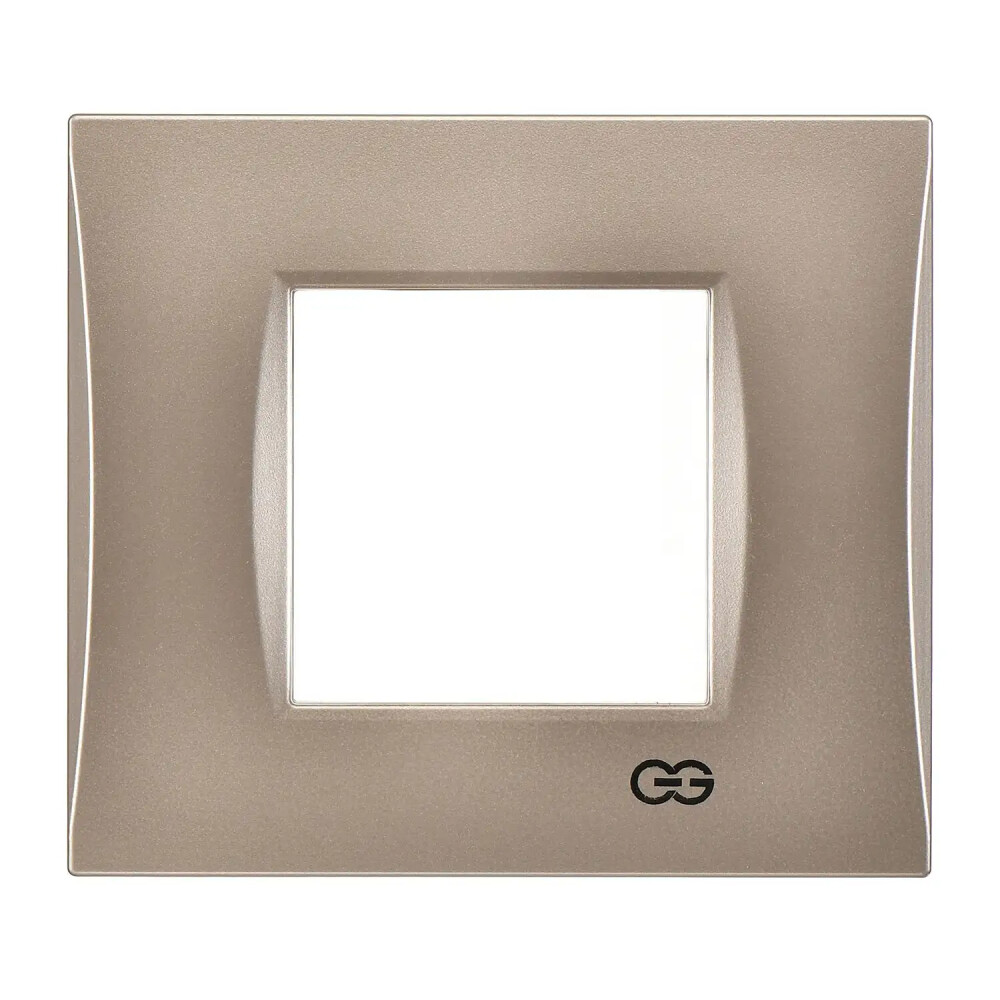 Domino Mode İkili Çerçeve, 2M, Metalik Bej - Günsan Elektrik