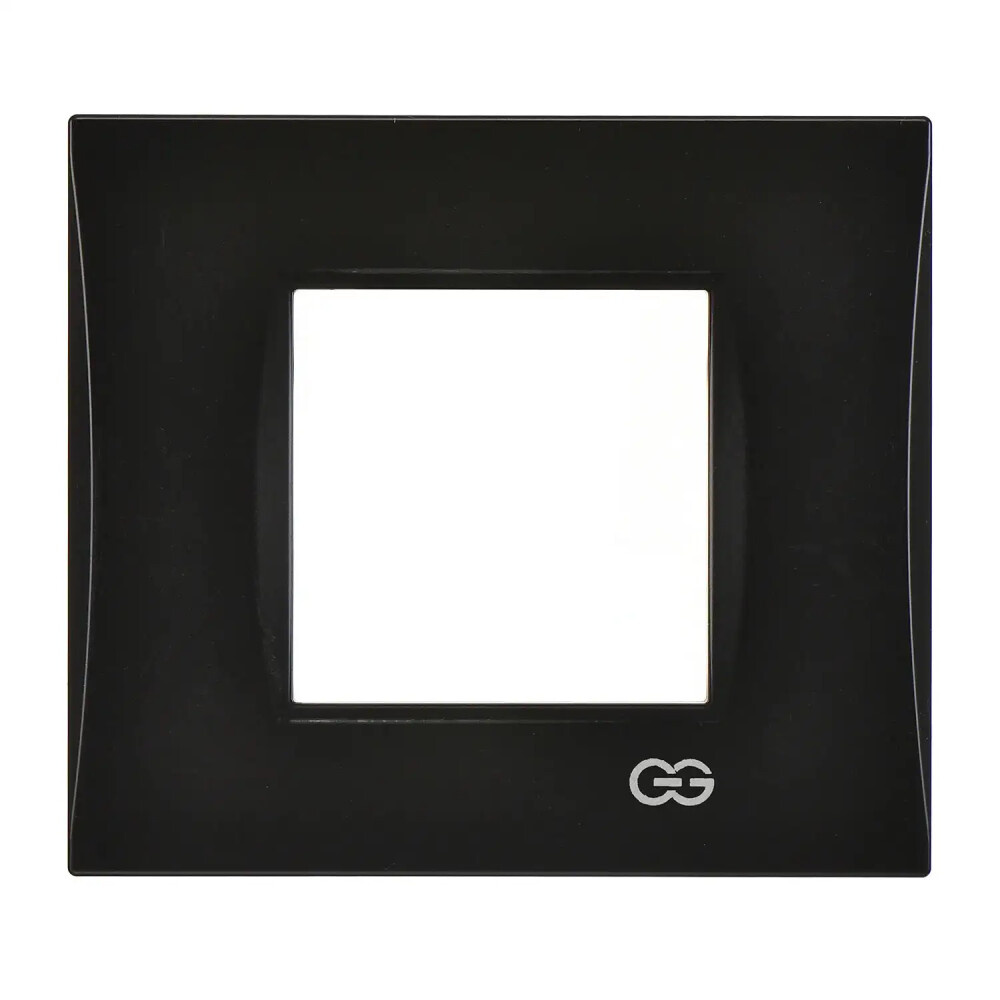 Domino Mode İkili Çerçeve, 2M, Metalik Siyah - Günsan Elektrik