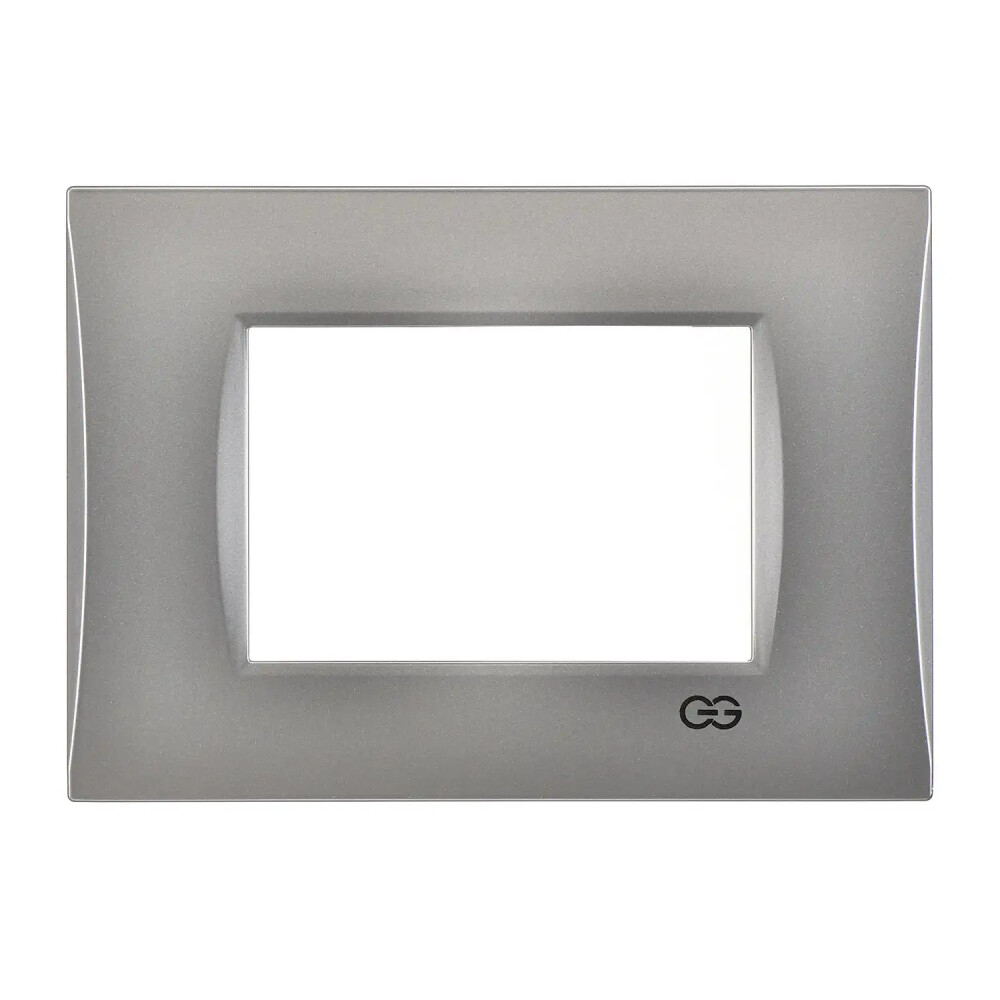 Domino Mode Üçlü Çerçeve, 3M, Gümüş - Günsan Elektrik