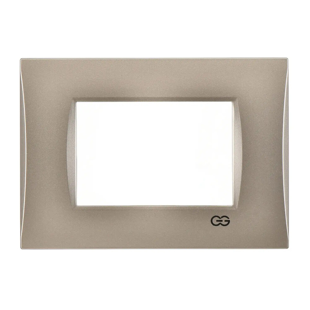 Domino Mode Üçlü Çerçeve, 3M, Metalik Bej - Günsan Elektrik