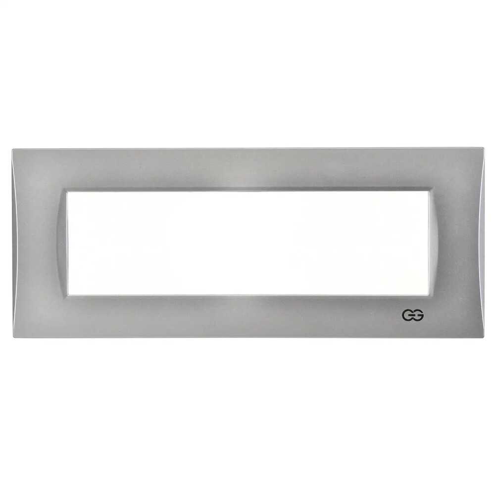 Domino Mode Yedili Çerçeve, 7M, Gümüş - Günsan Elektrik