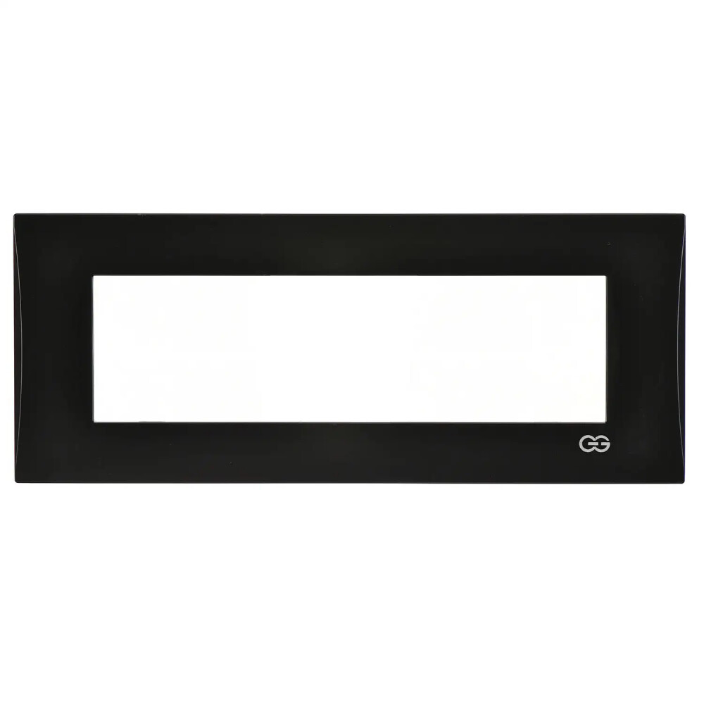 Domino Mode Yedili Çerçeve, 7M, Metalik Siyah - Günsan Elektrik