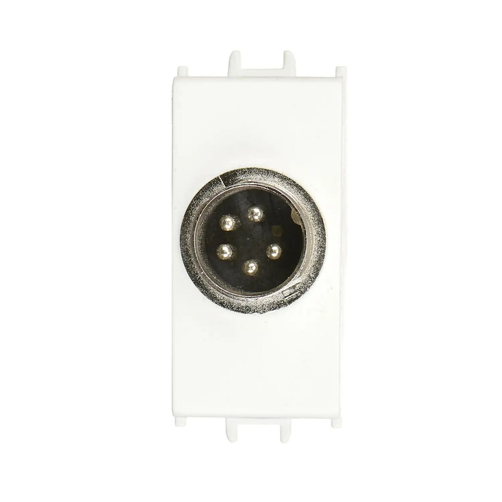 Audio Socket, Jack 5K, 1M, White - Günsan