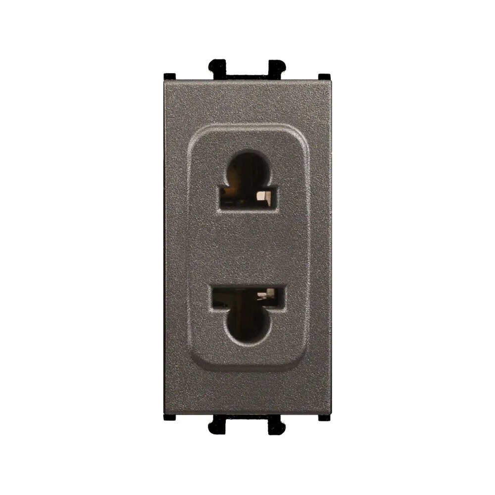 Domino Priz (Cihaz Tipi), 1M, Mocha (Mekanizma + Tuş/Kapak) - Günsan Elektrik