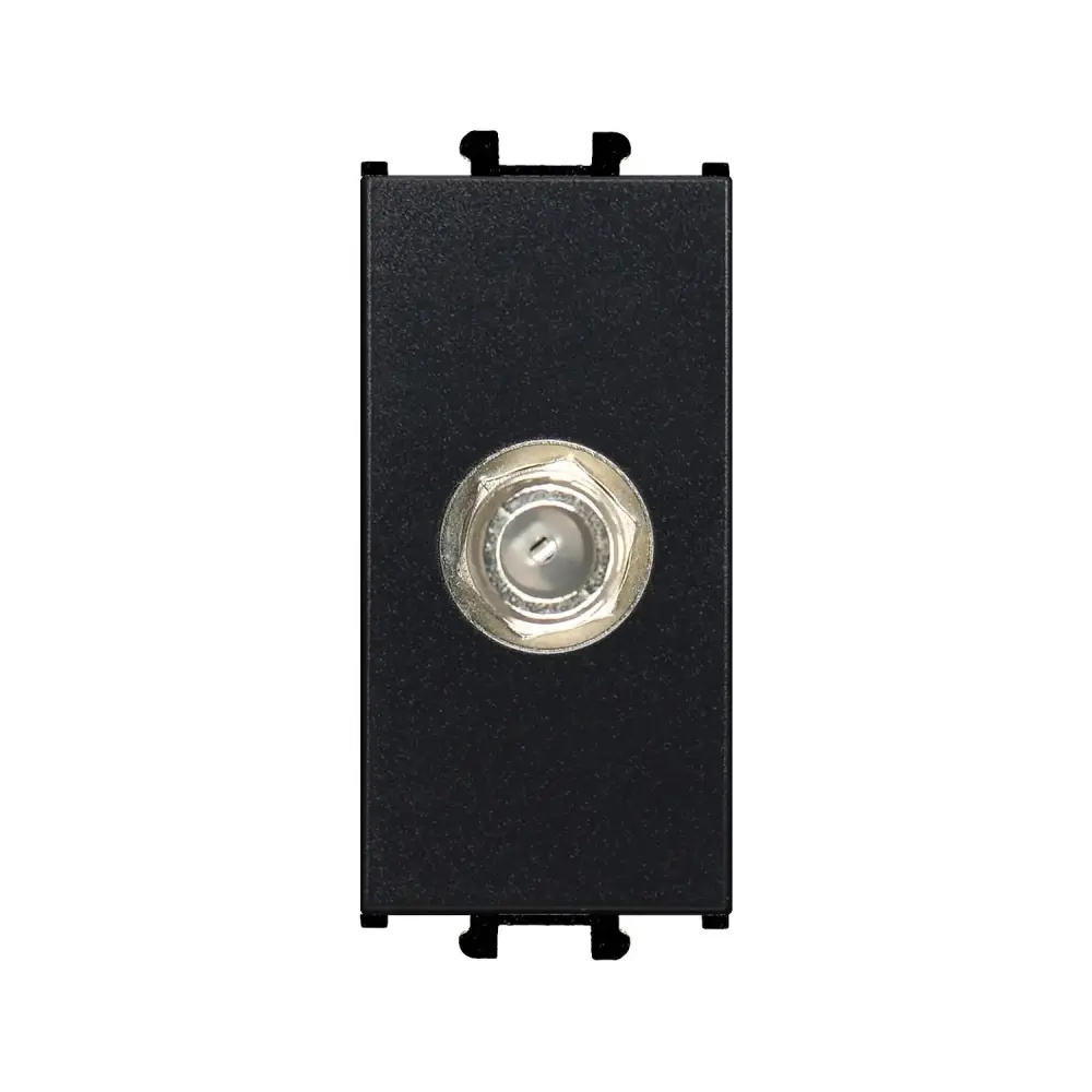 SAT Socket, F Type, 1M, Black - Günsan