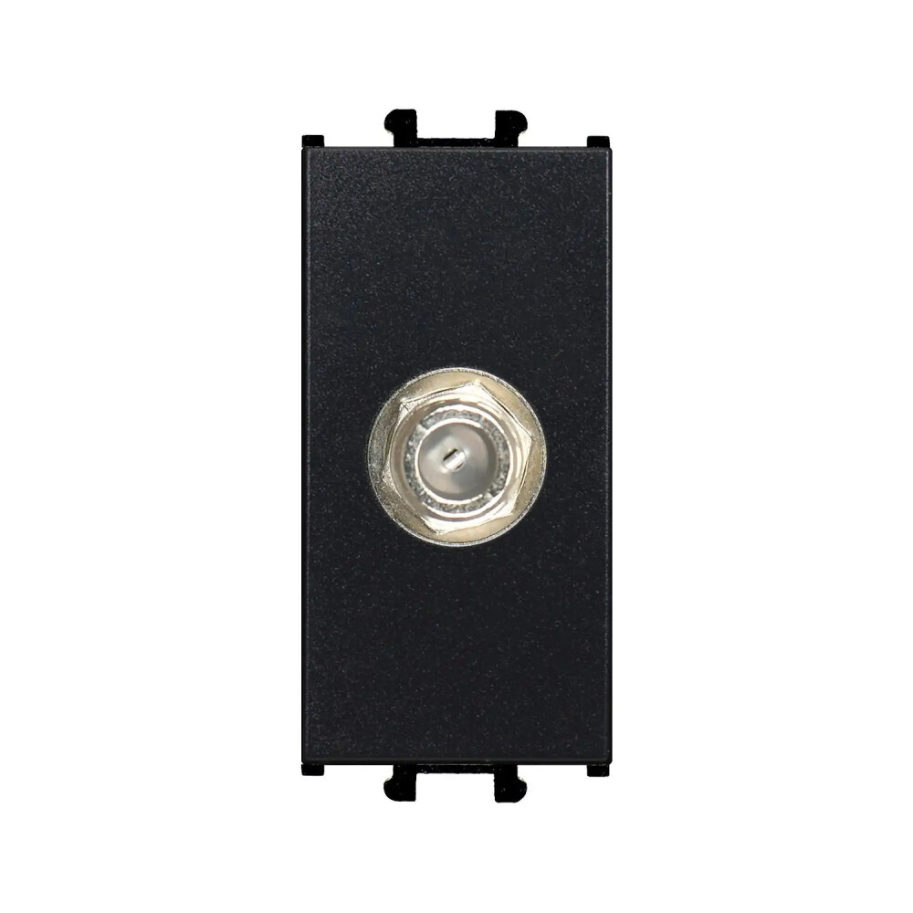 SAT Socket, F Type, 1M, Black - Günsan