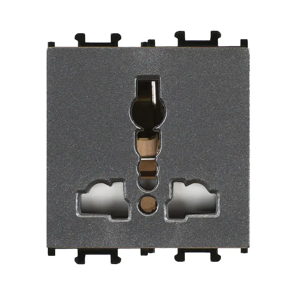 Domino Universal Priz, 2M, Füme (Mekanizma + Tuş/Kapak) - 1
