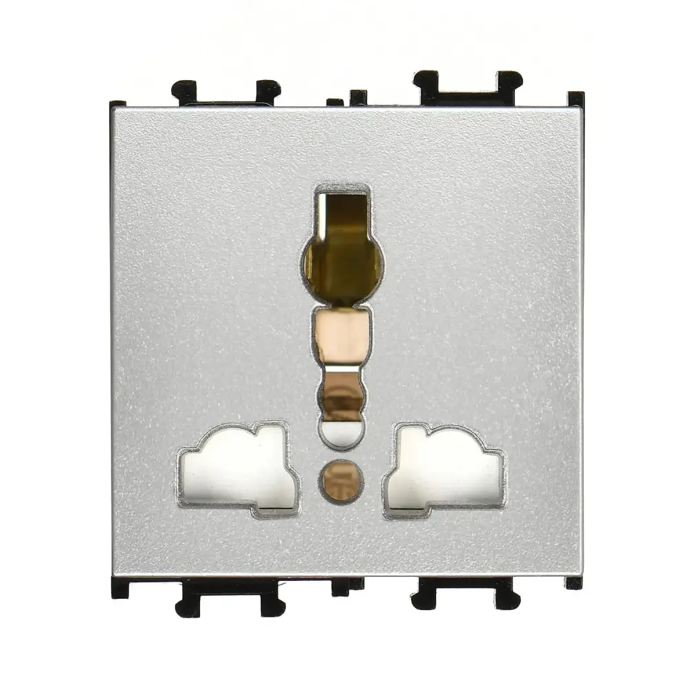 Domino Universal Priz, 2M, Gümüş (Mekanizma + Tuş/Kapak) - 1