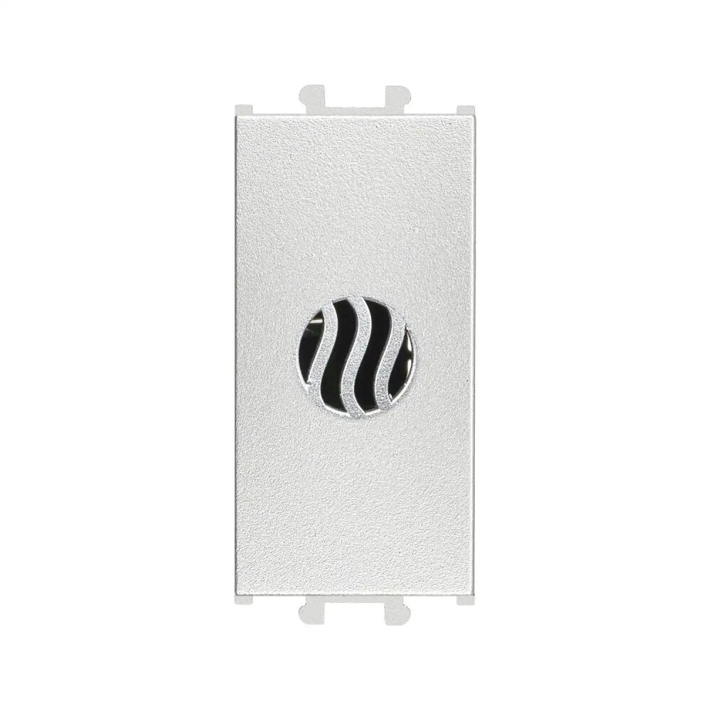 Domino Uyarı Zili (Buzzer), 1M, Gümüş (Mekanizma + Tuş/Kapak) - Günsan Elektrik