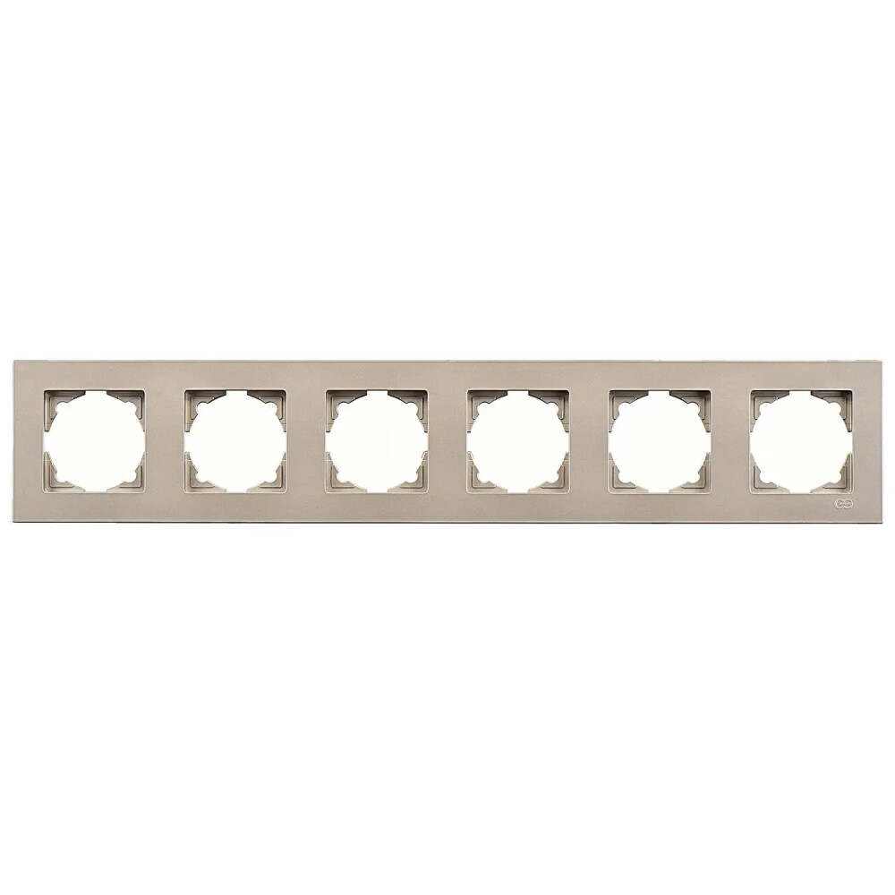 Eqona Altılı Çerçeve, Metalik Bej - Günsan Elektrik