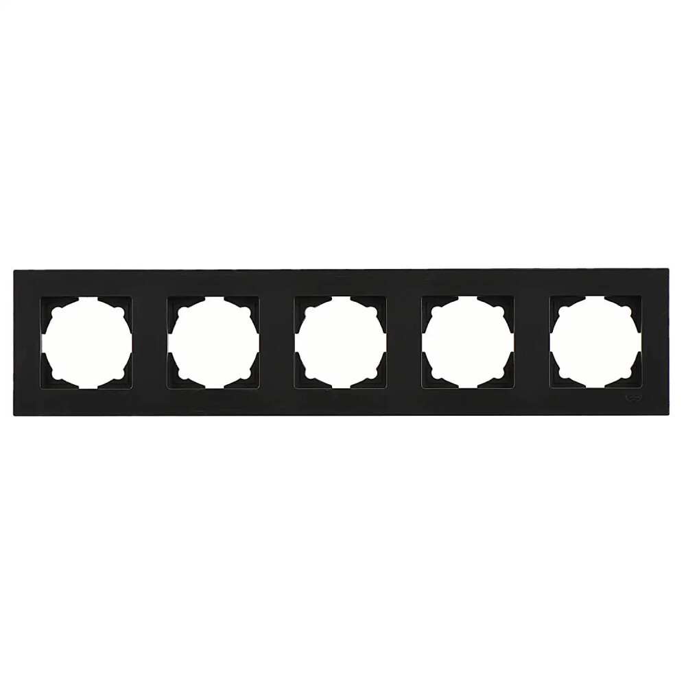 Eqona Beşli Çerçeve, Metalik Siyah - Günsan Elektrik