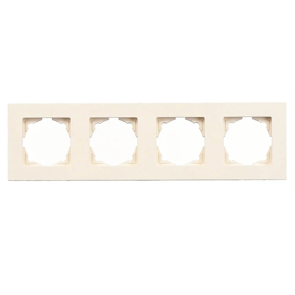 Eqona Dörtlü Çerçeve, Krem - Günsan Elektrik