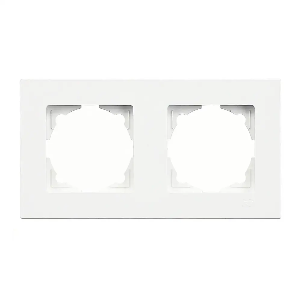 2 Gang Frame, White - Günsan