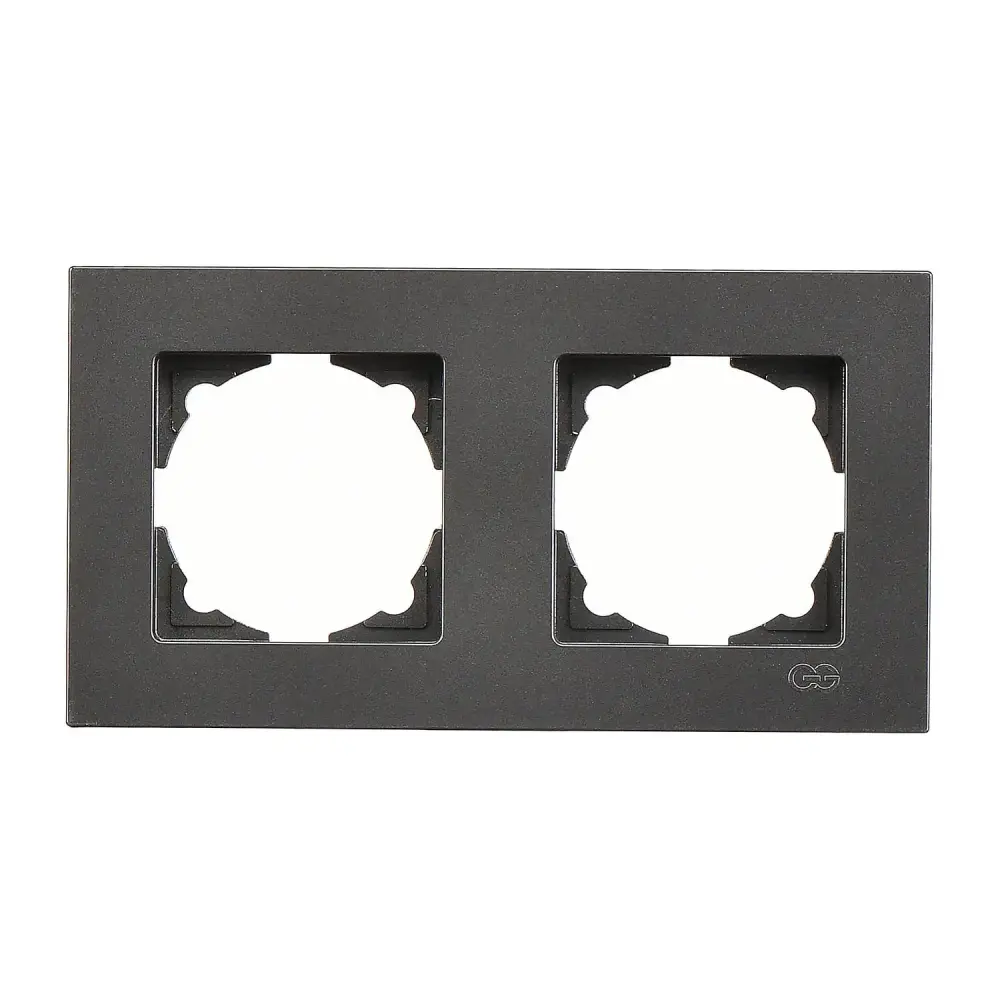 2 Gang Frame, Smoked Gray - Günsan