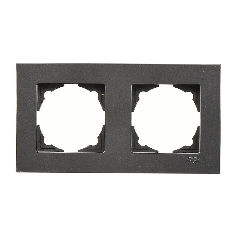 2 Gang Frame, Smoked Gray - Günsan