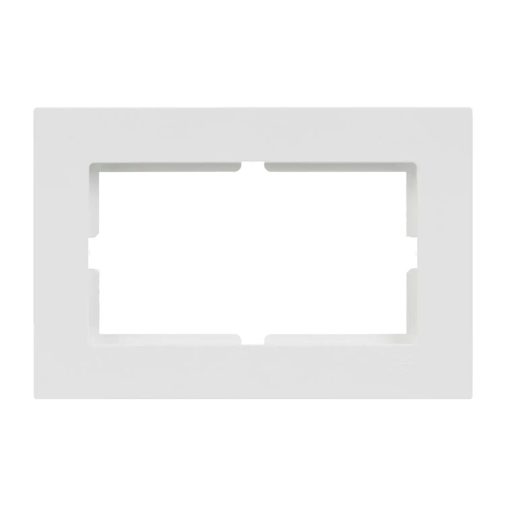 Eqona İkili Priz Çerçeve, Beyaz - Günsan Elektrik