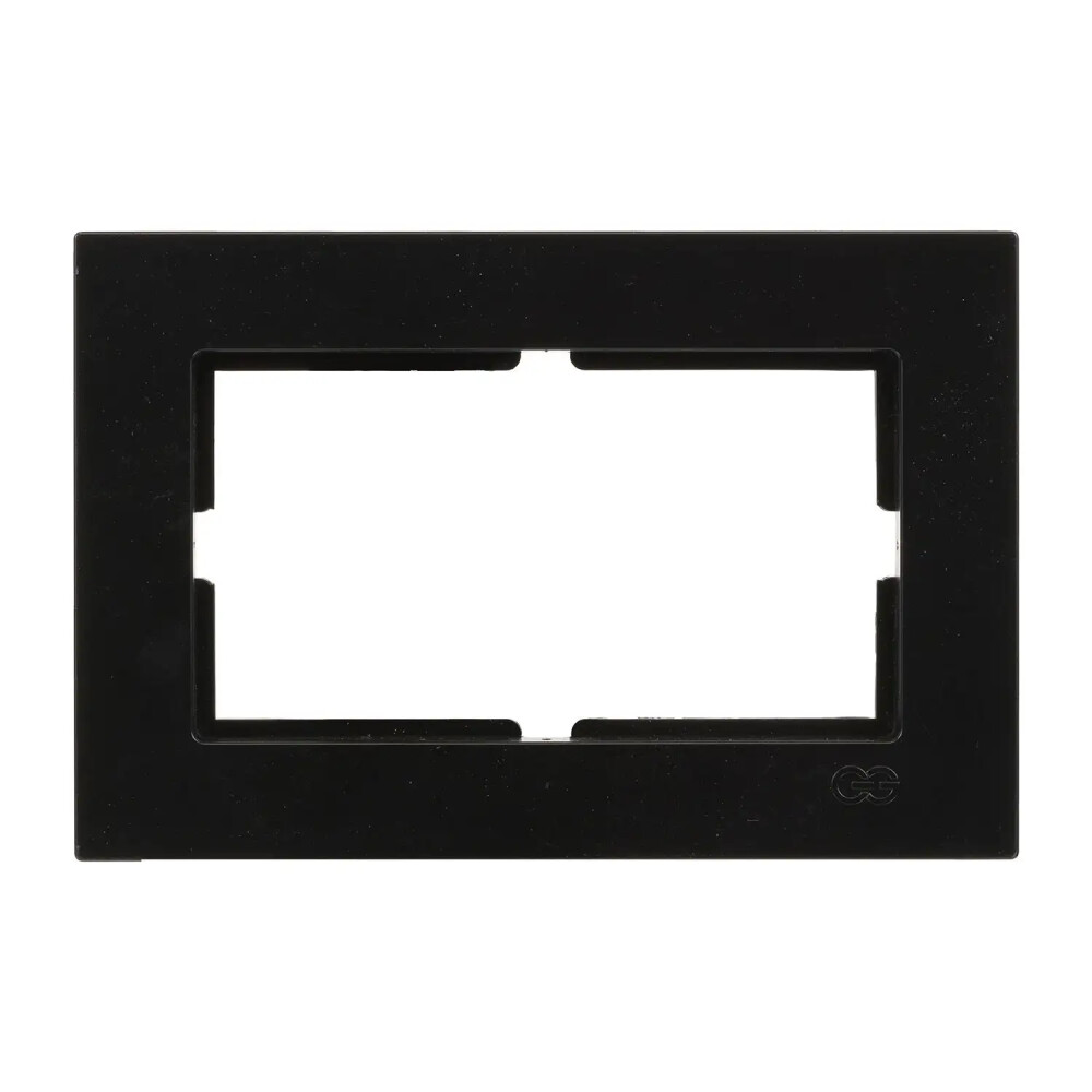 Eqona İkili Priz Çerçeve, Metalik Siyah - Günsan Elektrik