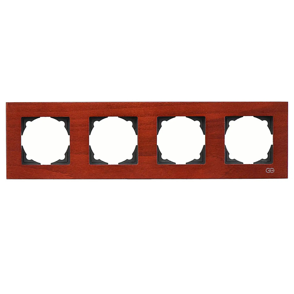 Eqona Noble Eqona Ahşap Dörtlü Çerçeve, Kiraz - Günsan Elektrik