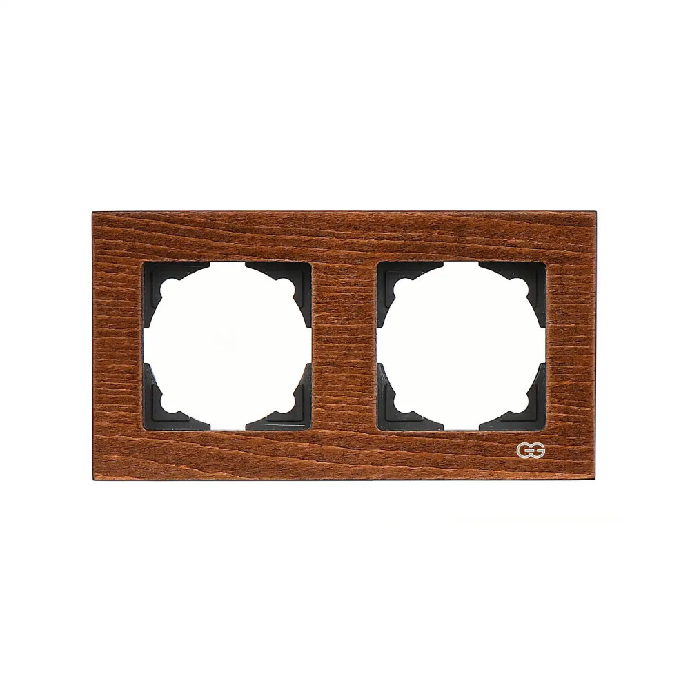 Eqona Noble Eqona Ahşap İkili Çerçeve, Ceviz - Günsan Elektrik