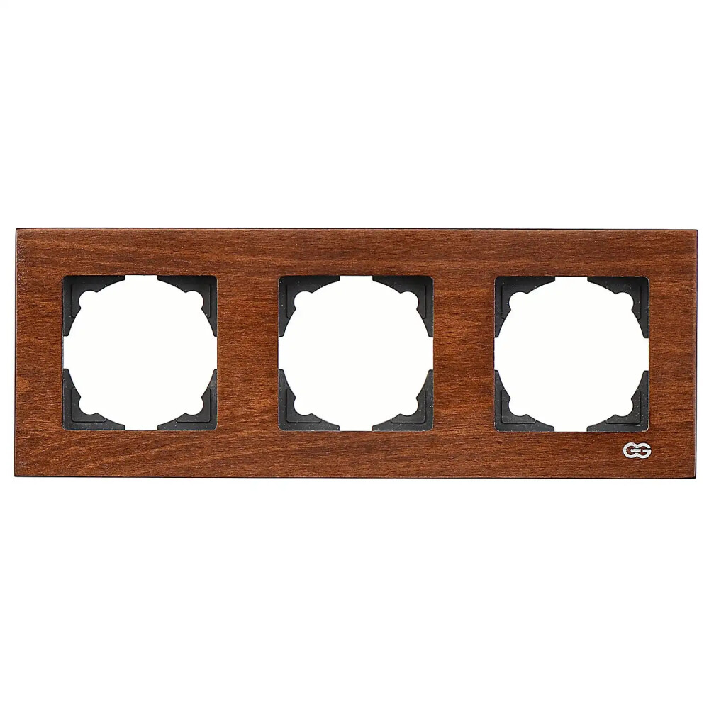 Eqona Noble Eqona Ahşap Üçlü Çerçeve, Ceviz - Günsan Elektrik