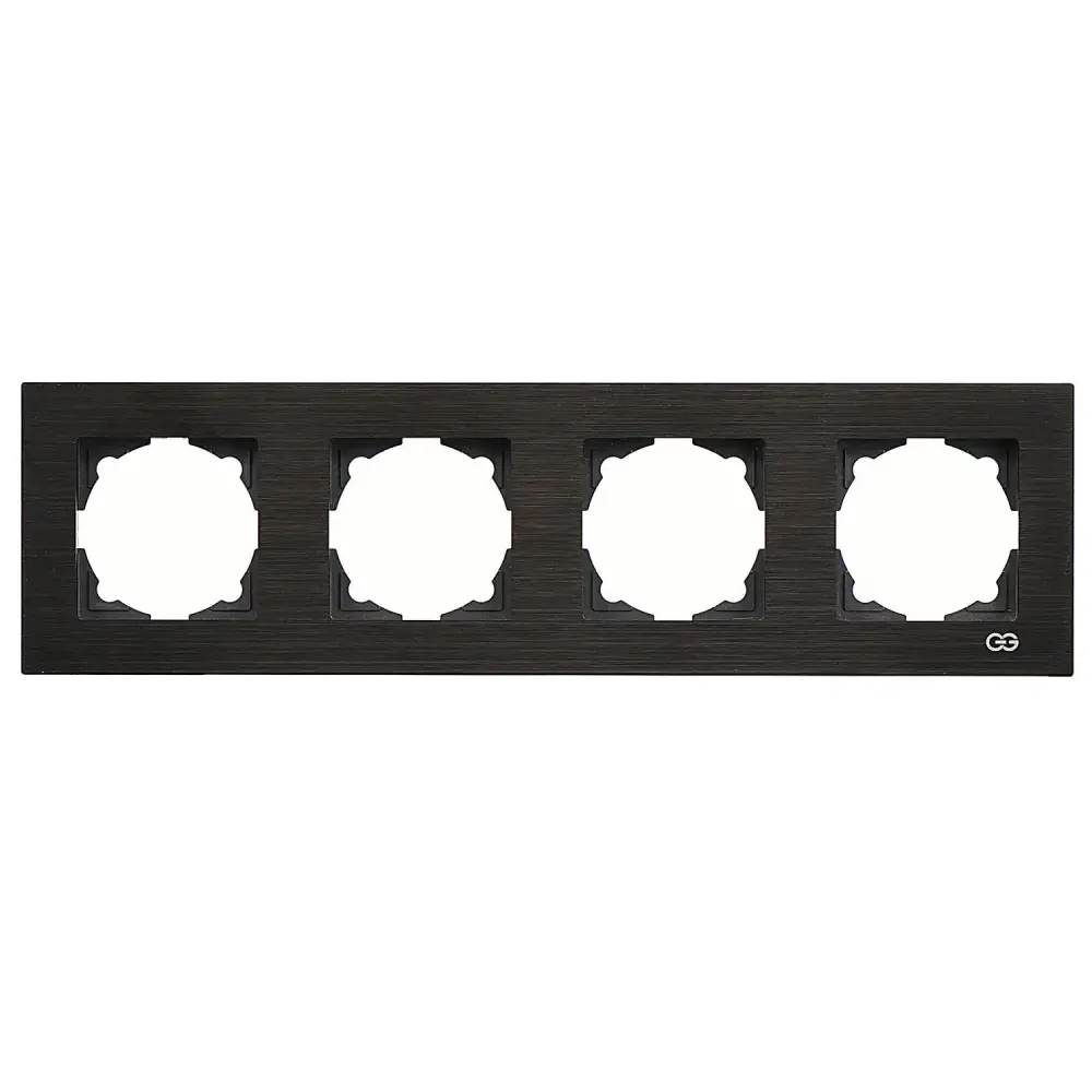 Eqona Noble Eqona Inox Dörtlü Çerçeve, Siyah - 1