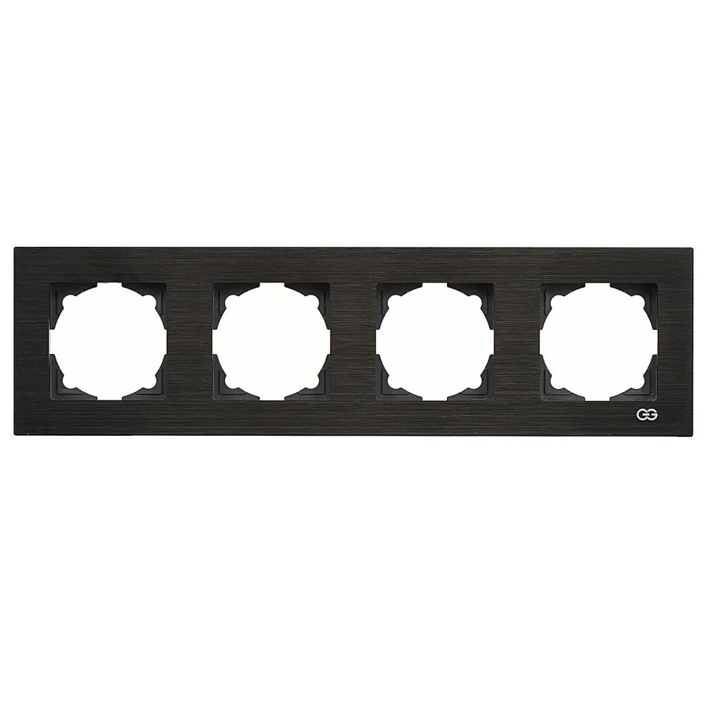 Eqona Noble Eqona Inox Dörtlü Çerçeve, Siyah - Günsan Elektrik