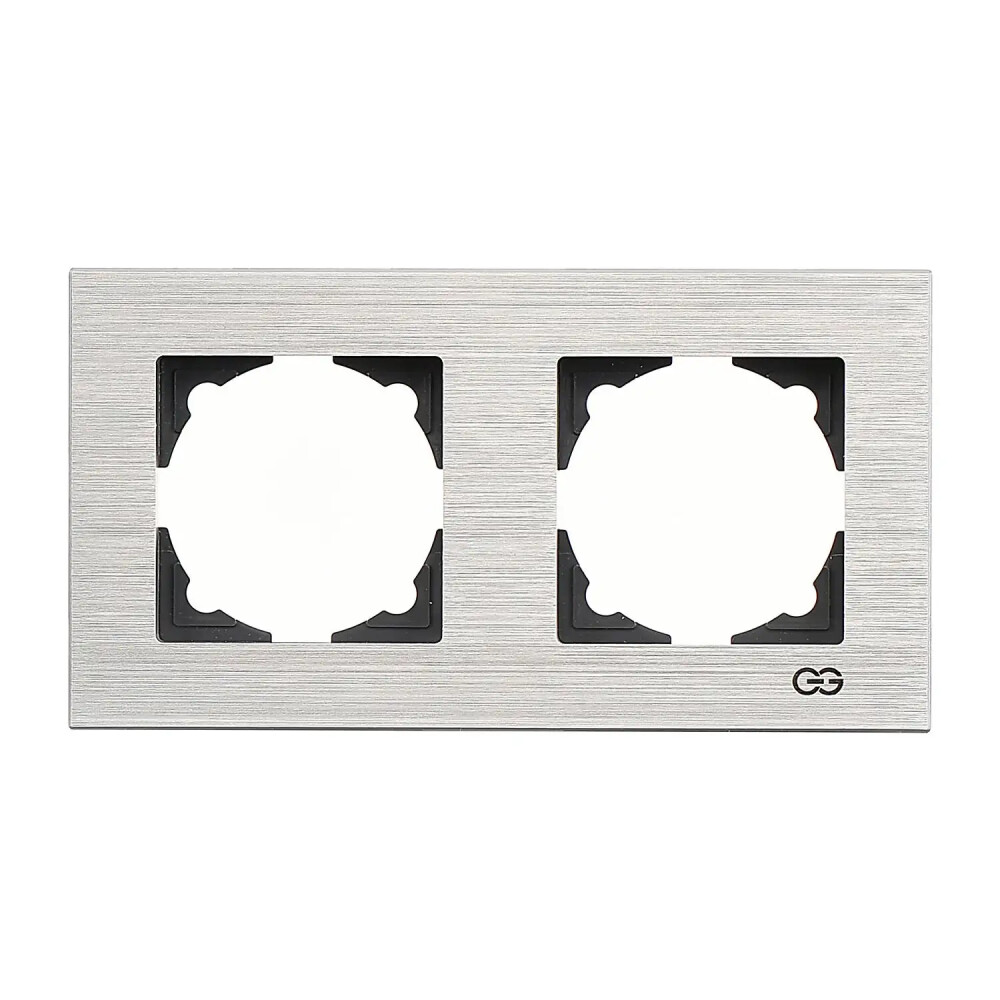 Eqona Noble Eqona Inox İkili Çerçeve, Gümüş - Günsan Elektrik