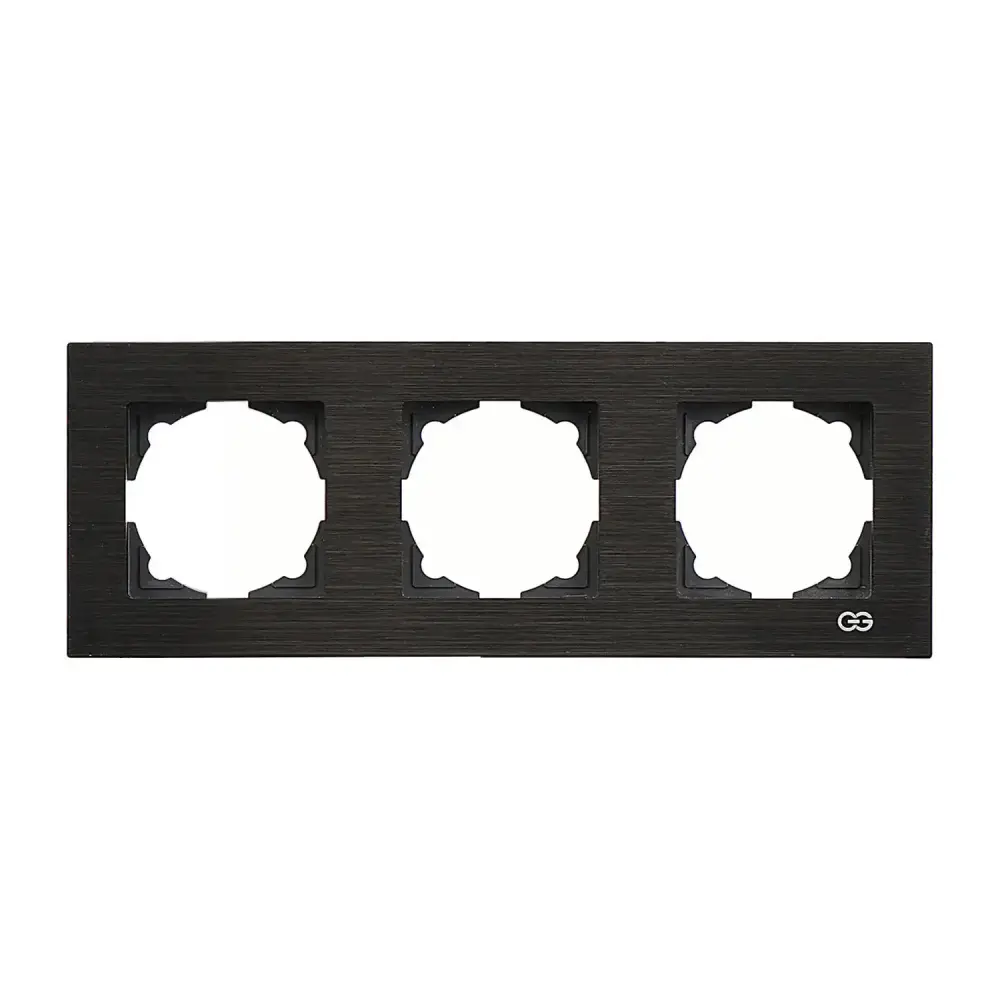 Eqona Noble Eqona Inox Üçlü Çerçeve, Siyah - 1