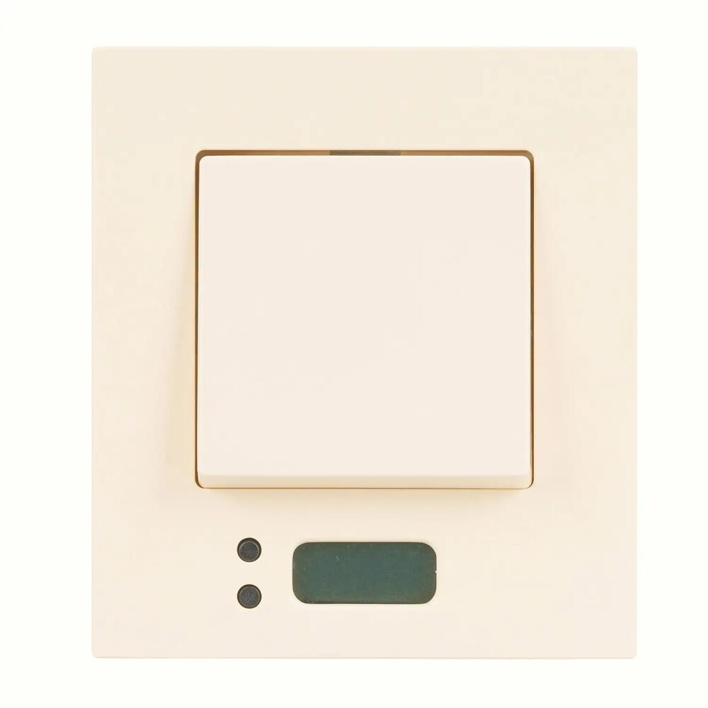 Eqona Pratik Saat Derece Anahtar, Krem - Günsan Elektrik