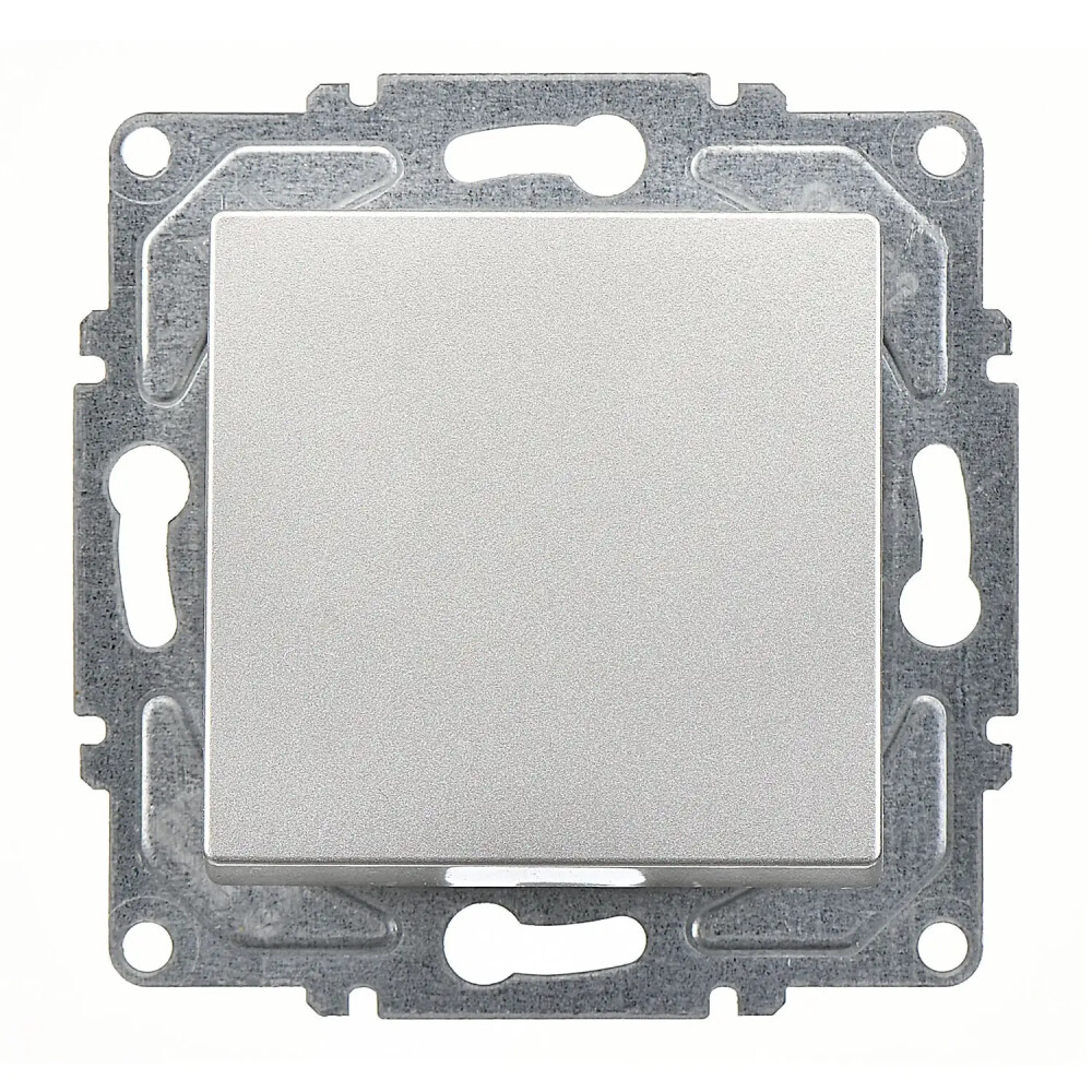 Switch, Silver, (w/o Screw) - Günsan Elektrik