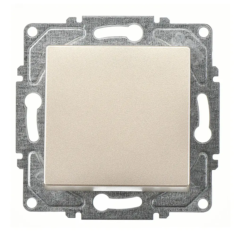 Eqona / Radius / Neoline Anahtar (klipsli), Metalik Bej (Mekanizma + Tuş/Kapak) - 1