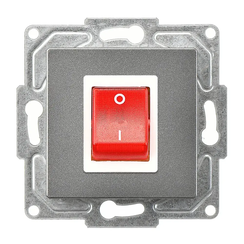 Eqona / Radius / Neoline Boiler Anahtar, Füme (Mekanizma + Tuş/Kapak) - 1