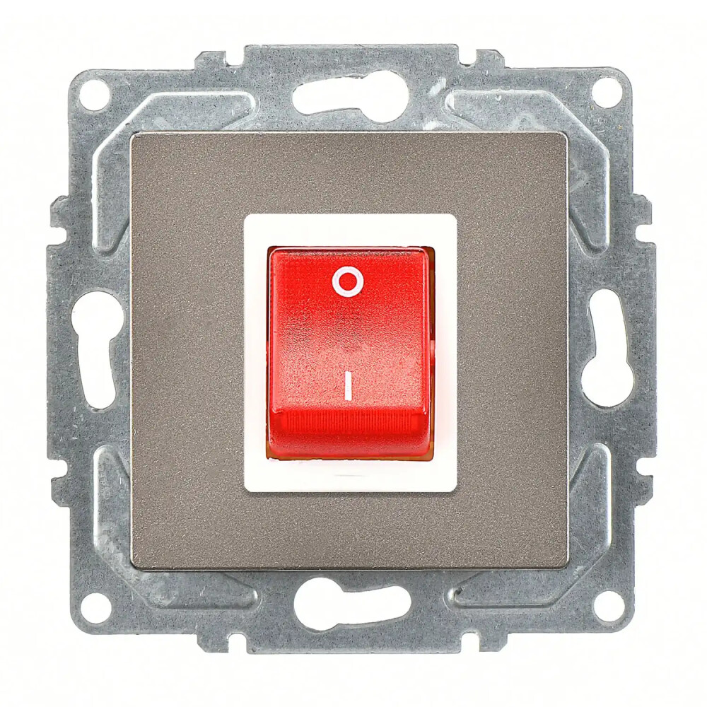 Eqona / Radius / Neoline Boiler Anahtar, Mocha (Mekanizma + Tuş/Kapak) - Günsan Elektrik