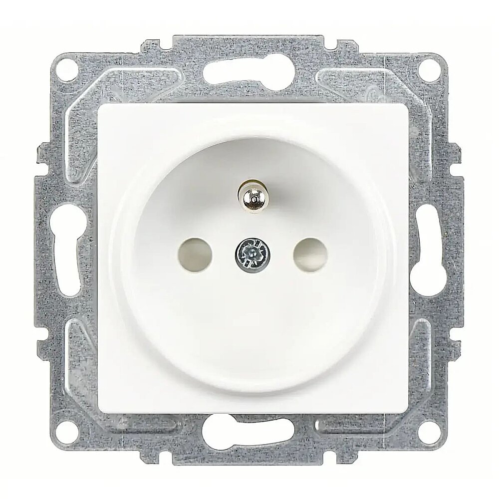 Eqona / Radius / Neoline Çocuk Korumalı UPS Priz, Beyaz (Mekanizma + Tuş/Kapak) - Günsan