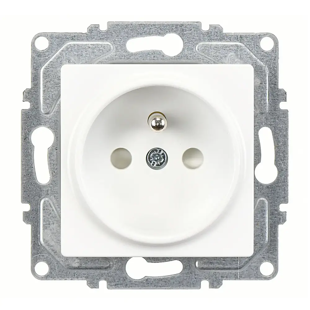 Eqona / Radius / Neoline Çocuk Korumalı UPS Priz (klipsli), Beyaz (Mekanizma + Tuş/Kapak) - 1