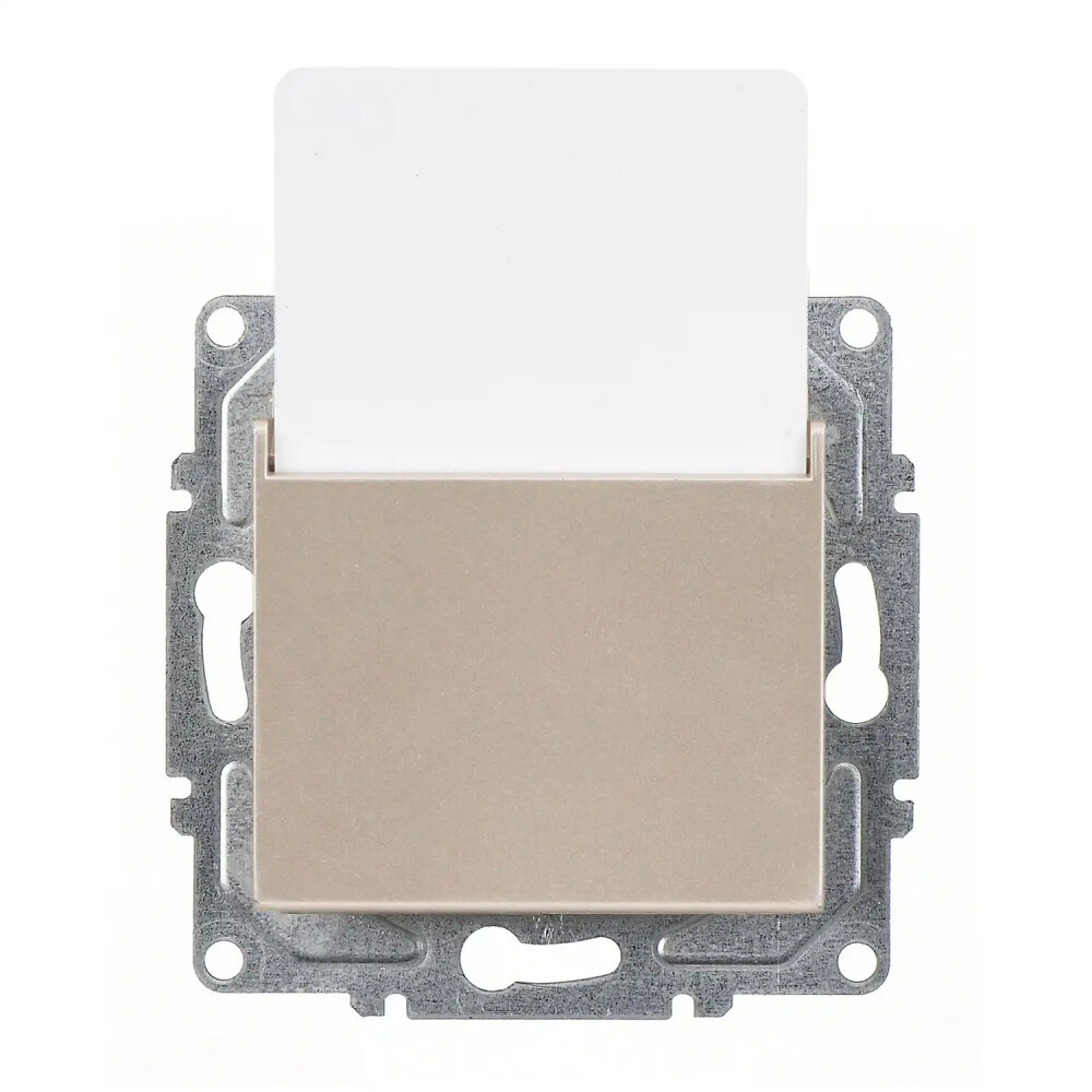 Eqona / Radius / Neoline Energy Saver (RF), Metalik Bej (Mekanizma + Tuş/Kapak) - Günsan Elektrik