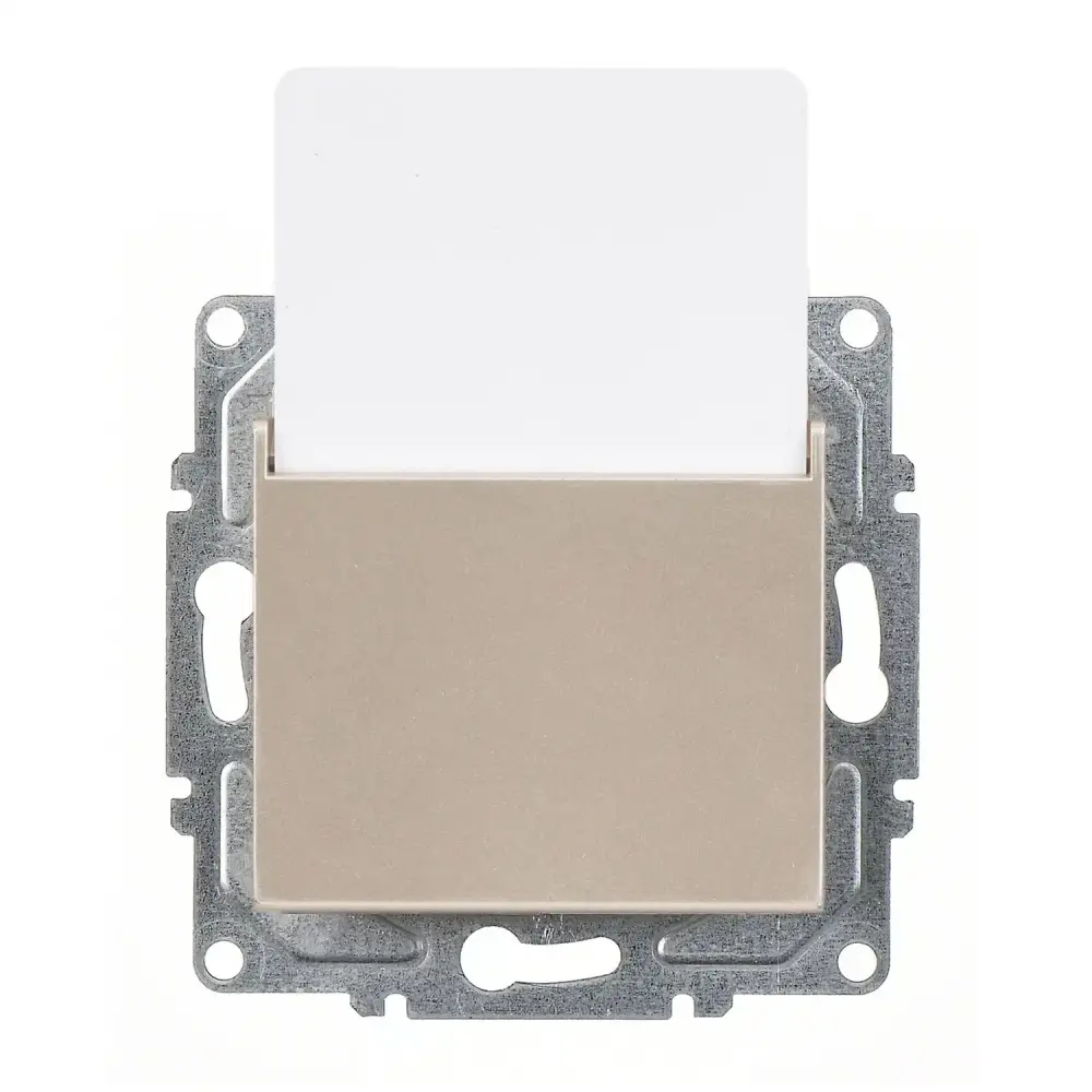 Eqona / Radius / Neoline Energy Saver (RF), Metalik Bej (Mekanizma + Tuş/Kapak) 