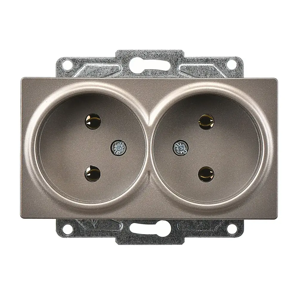 Eqona / Radius / Neoline İkili Priz, Mocha (Mekanizma + Tuş/Kapak) - 1