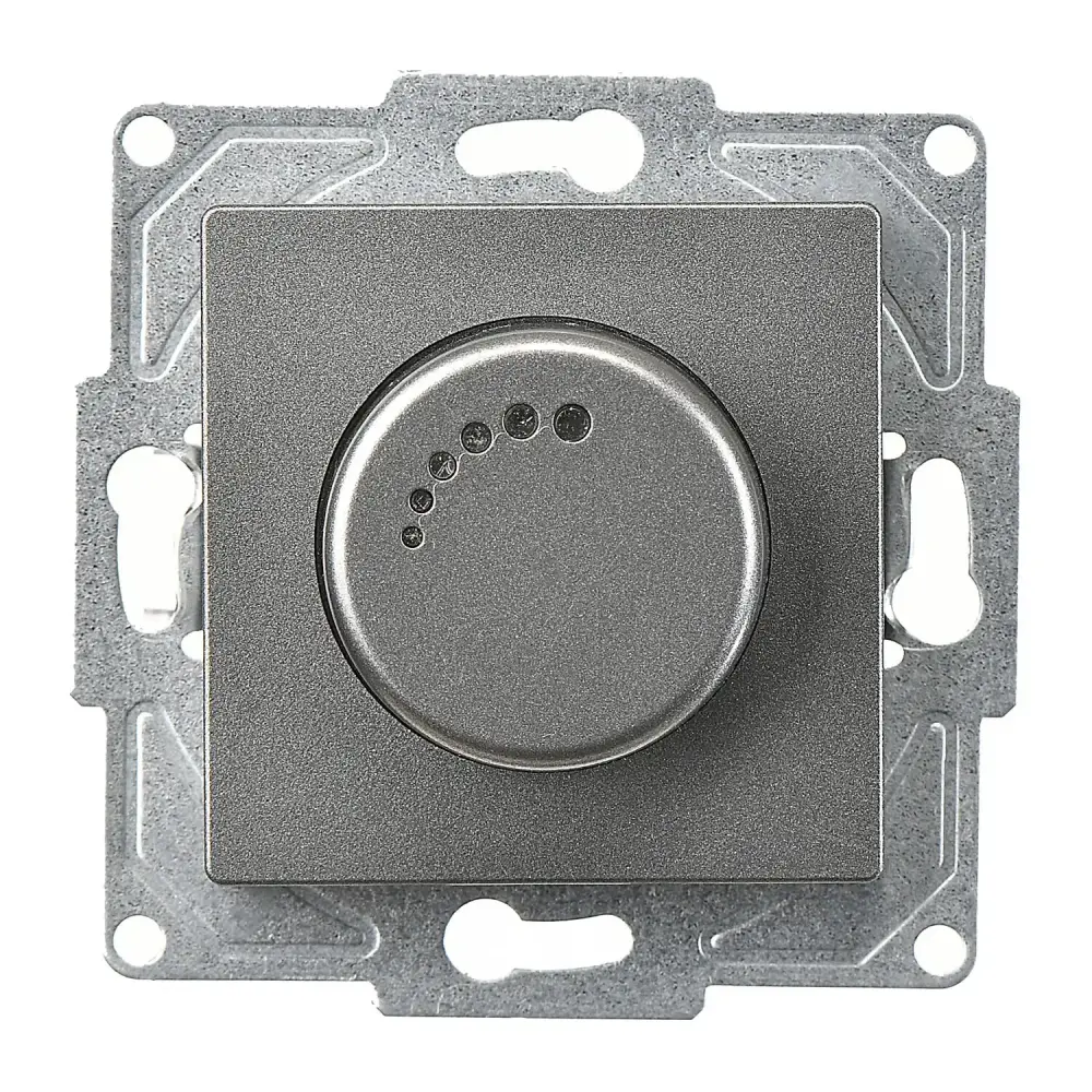 Illuminated Dimmer, 1000VA, Smoked Gray - Günsan