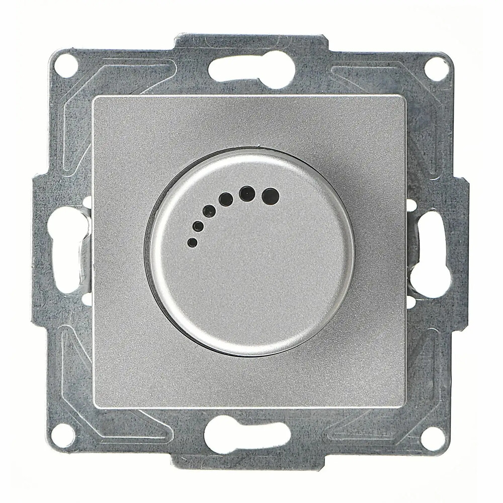 Eqona / Radius / Neoline Işıklı Dimmer 1000VA, Gümüş (Mekanizma + Tuş/Kapak) - Günsan