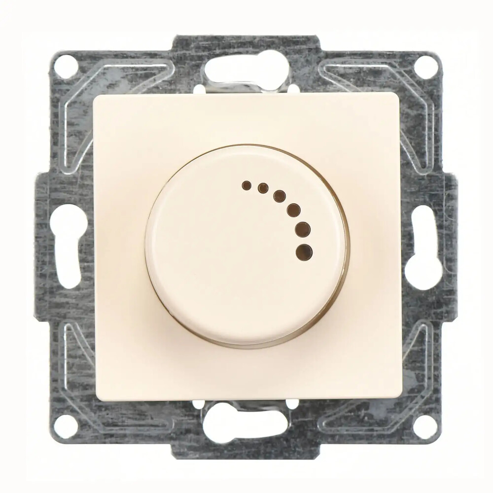 Eqona / Radius / Neoline Işıklı Dimmer 1000VA, Krem (Mekanizma + Tuş/Kapak) - Günsan