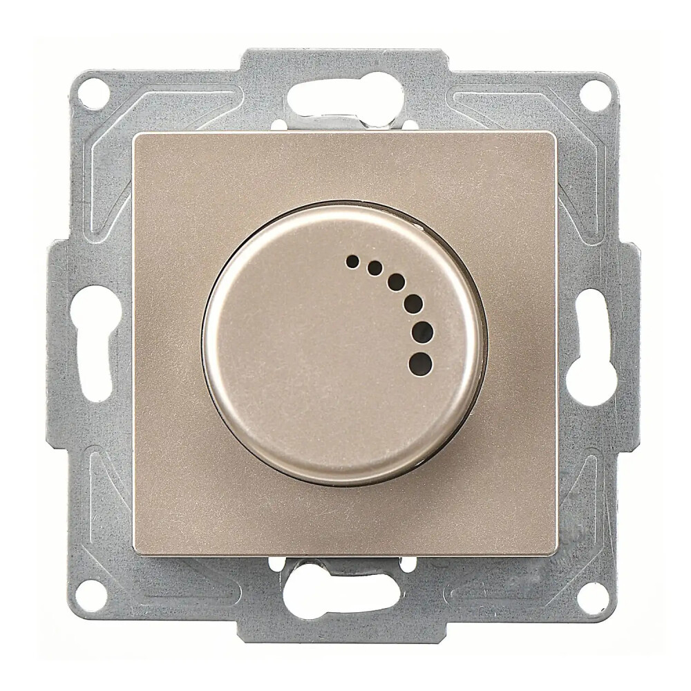 Eqona / Radius / Neoline Işıklı Dimmer 1000VA, Metalik Bej (Mekanizma + Tuş/Kapak) - Günsan