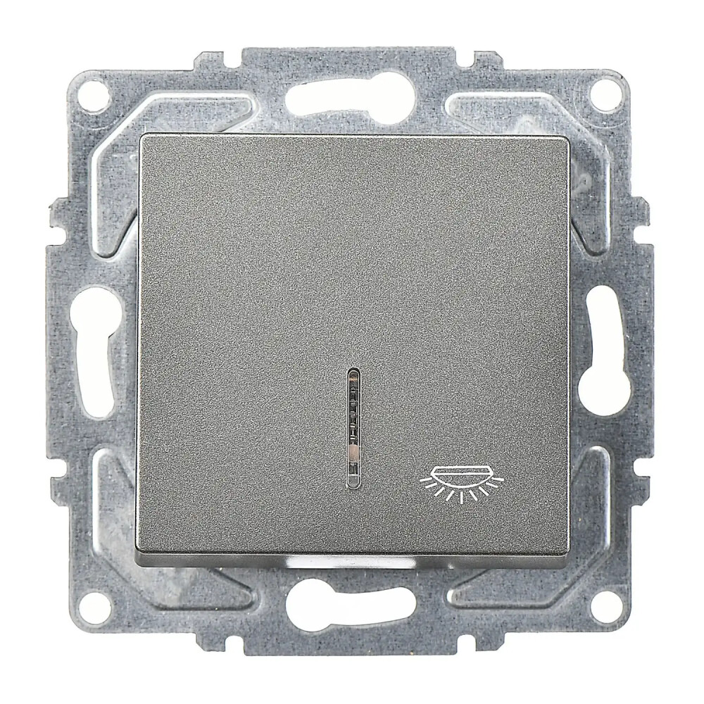 Illuminated Push Button, Smoked Gray - Günsan Elektrik