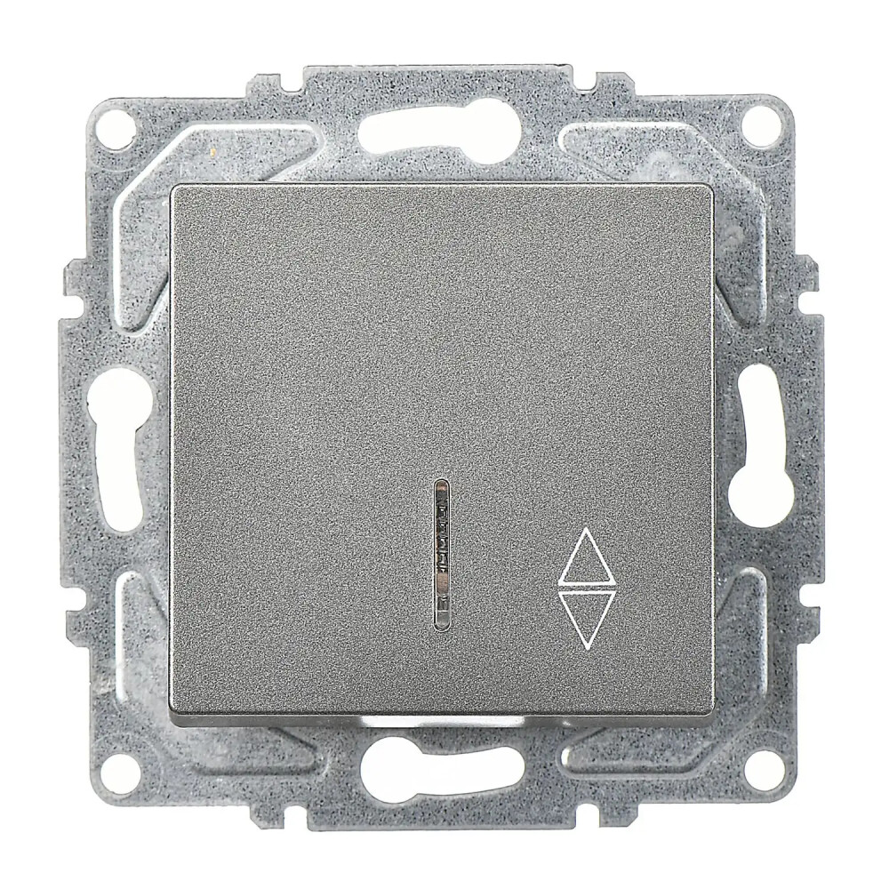 Illuminated 2 Way Switch, Smoked Gray - Günsan Elektrik